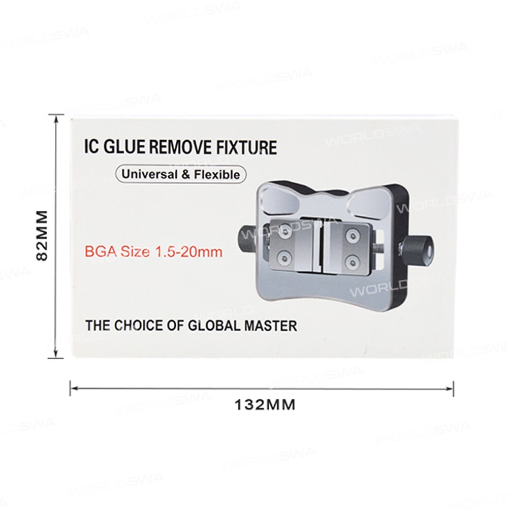 BST-001R Universal 1.5-20mm Size Double-Bearings Fixture for Phone Motherboard IC Glue Remove