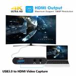4K HDMI USB HD Video 3.0 Video Capture Card Compatible 1080P 60fps for OBS Capturing/Gaming Live