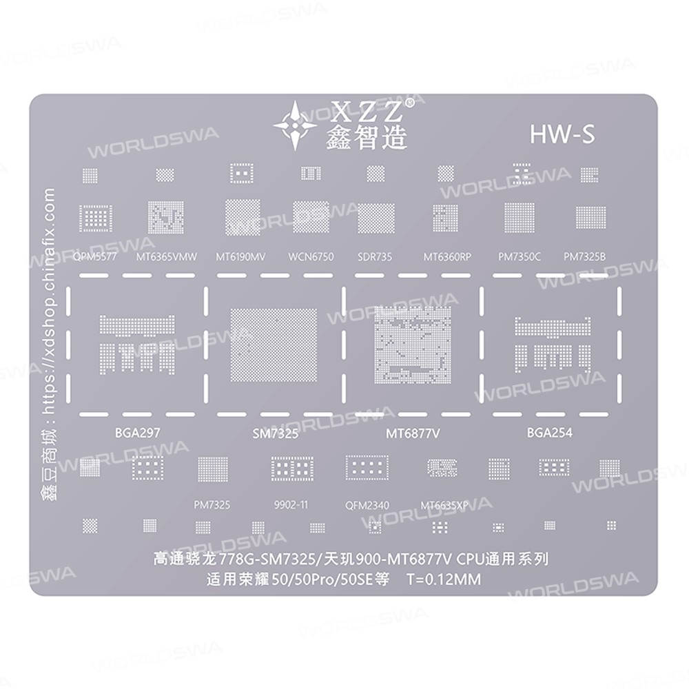 xinzhizao cpu-universal-series-bga-reballing-stencil-set-two-7