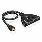 3 In 1 Out HDMI Multi Display Auto Switcher Supports 4K HD