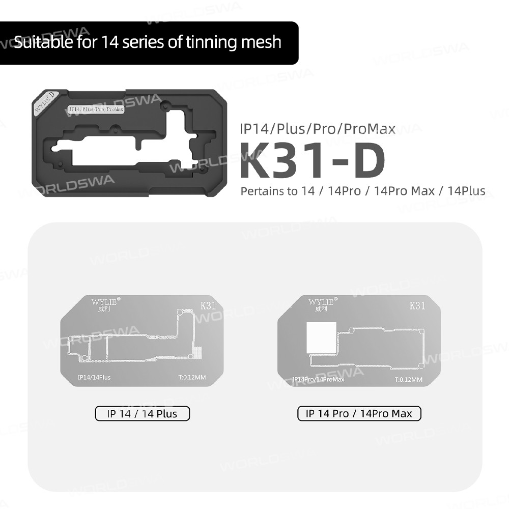 wylie k31-012mm-motherboard-middle-layer-planting-tin-platform-set-for-iphone-x-to-16pro-max-10