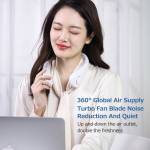 fan 5-gear-portable-leafless-digital-screen-2600mah-hang-necklace-large-capacity-lazy-usb-portable-c