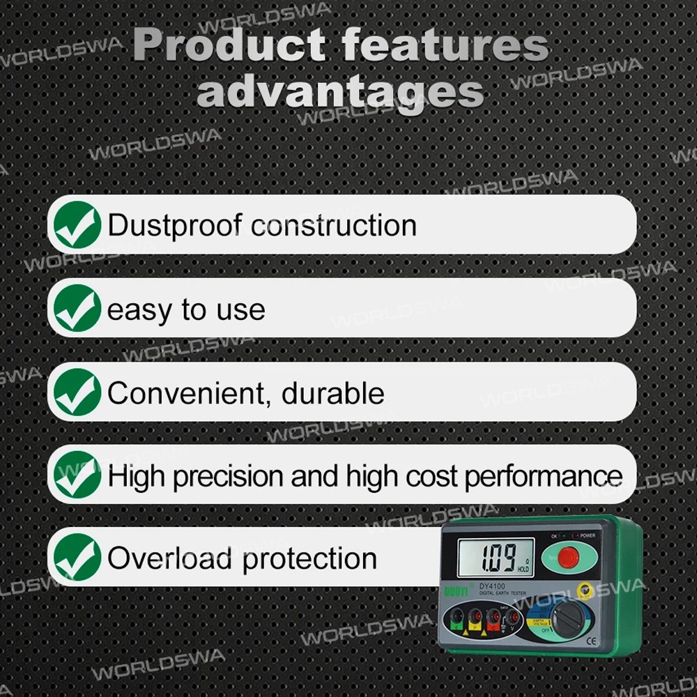 duoyi dy4100-0-2000-digital-earth-ground-resistance-meg-ohmmeter-11