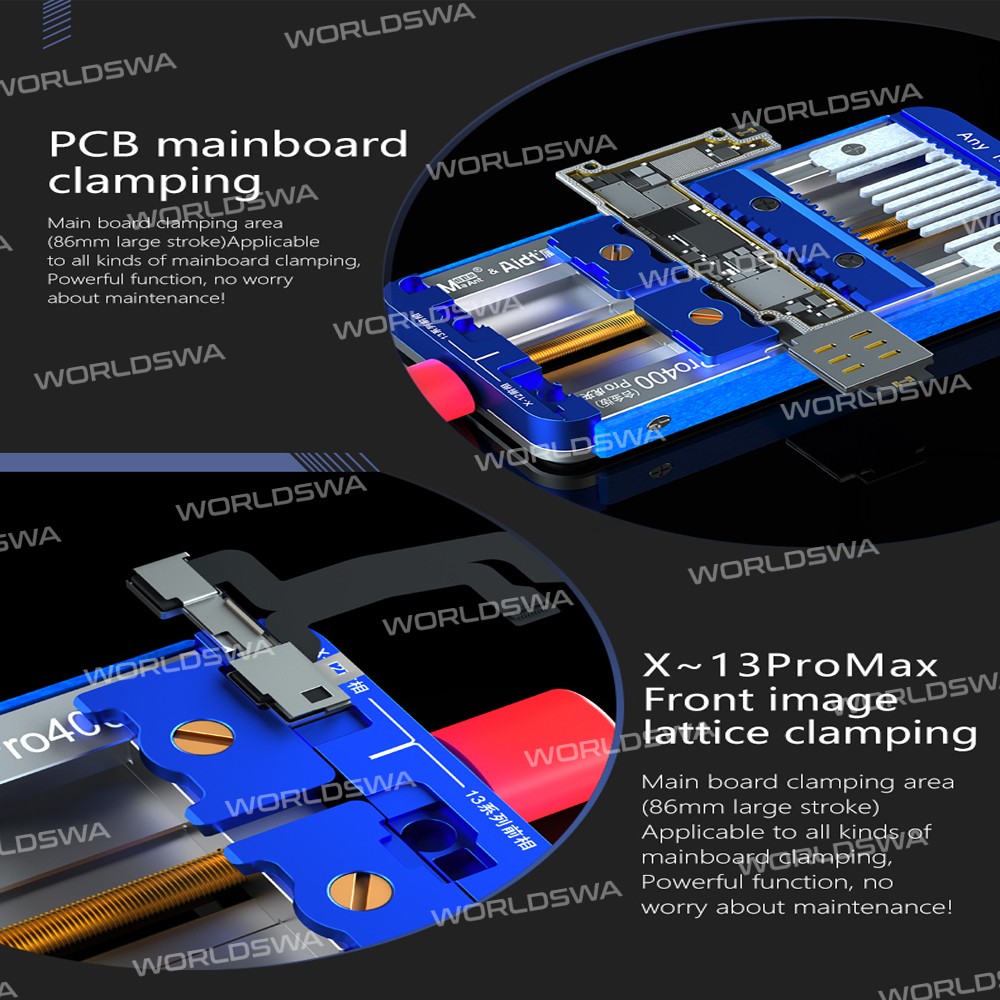MaAnt Pro400 Universal Motherboard Chip BGA Double Shaft Tiger Clip for iPhone X to 13 Pro Max