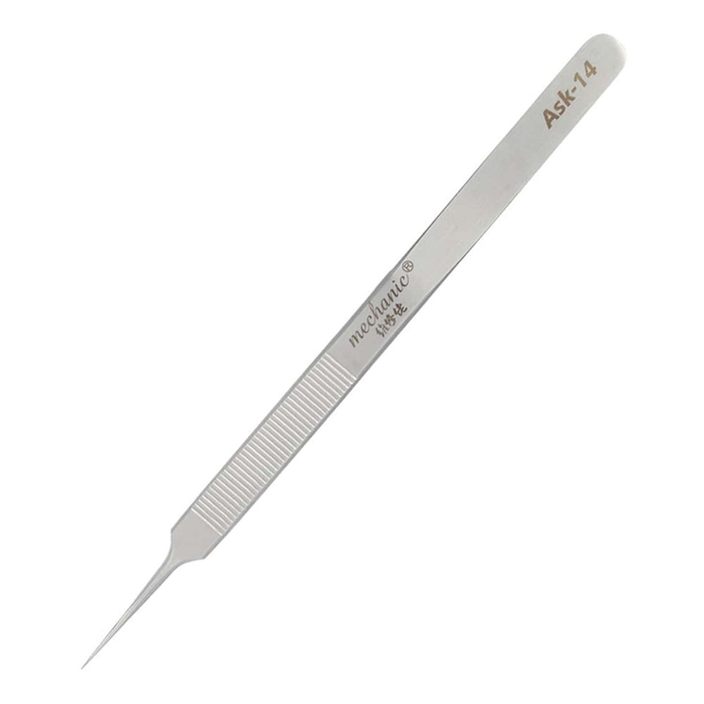 Mechanic ASK-14 Precision Lengthening Anti-Slip Straight Tweezer