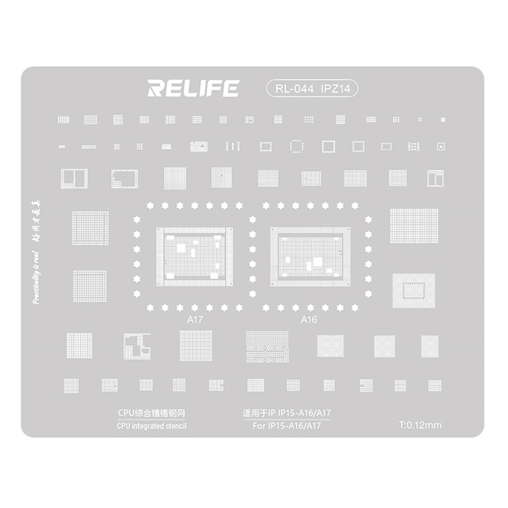 Relife RL-044 0.12mm CPU Integrated BGA Reballing Stencil