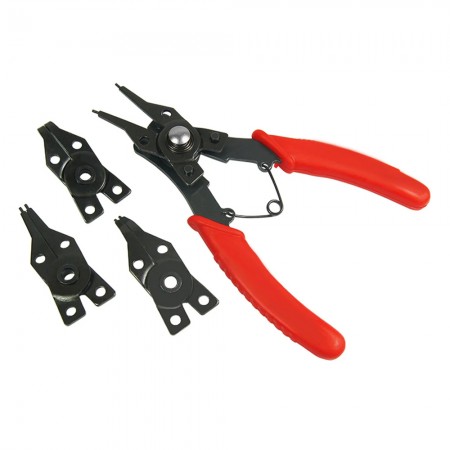 4-in-1 Multi-Functional Interchangeable Head Circlip Pliers Set
