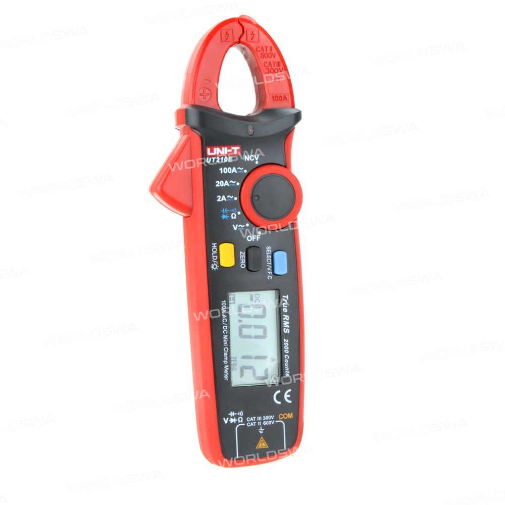 UNI-T UT210E Digital Auto Range 2000 Counts True RMS Clamp Multi-meter Clamp Meter Ammeter Voltmeter