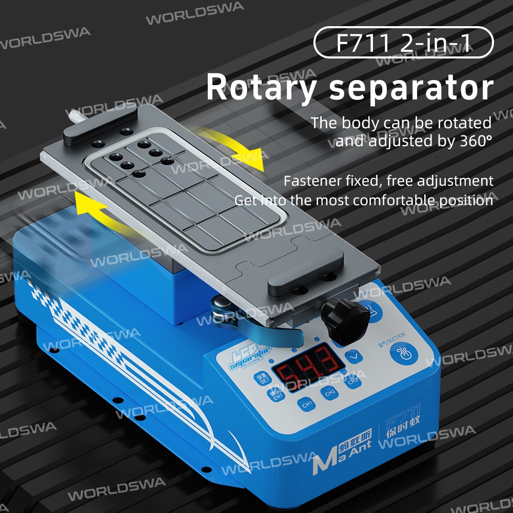 maant f711-f712-7-inch-360-rotation-heating-separator-for-middle-frame-screen-disassembly-15