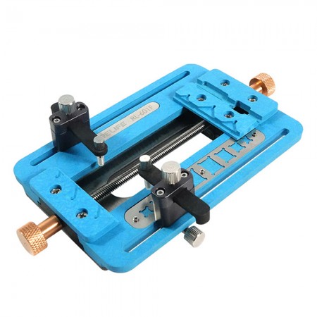 Relife RL-601F Multi-purpose Universal PCB Fixture with Dual Clamps and Additional Track for Positioning