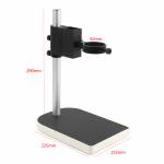 2MP 30FPS VGA Microscope Camera with Adjusting Bracket 130X C-mounting Lens LED Light