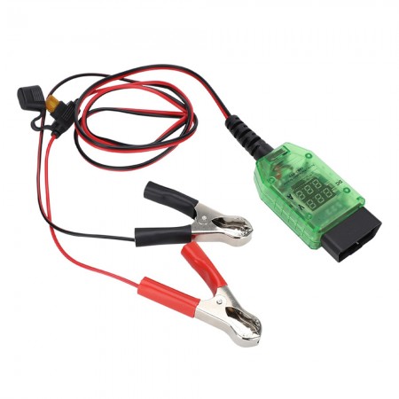 Automotive Dual Digital Voltage Current OBD Connector 12V Battery Tester