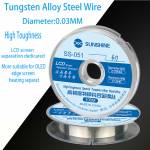 Sunshine SS-051 0.03mm 100M High Toughness Special Tungsten Alloy Wire for LCD Separate
