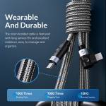 Orico C2CW 90-degree Angle Type-C to Type-C Laptop PD 100W Fast Charge & Data Cable