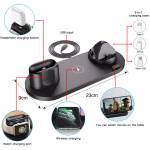 6-in-1 10W Qi Fast Wireless Charger Stand for Apple Watch/iPhone/Airpods Pro/Samsung/Xiaomi