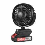 mini portable-lithium-electric-fan-outdoor-camping-fan-low-noise-360rotating-2-speeds-15ah-battery-0