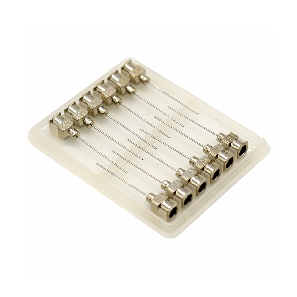 23G Adhesive Glue Liquid Syringe Stainless Steel Needle - 12pcs