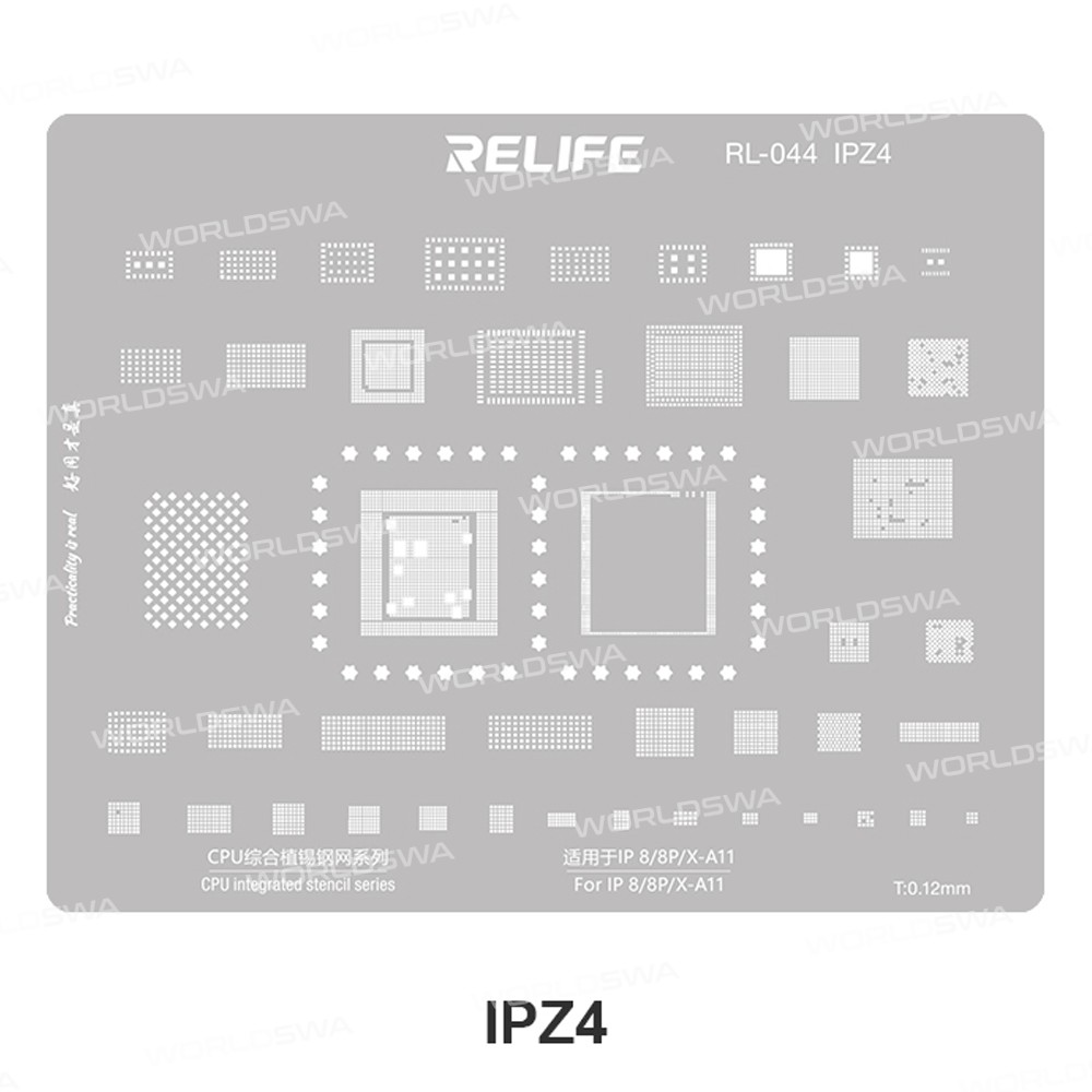 relife rl-044-iphone-series-cpu-tin-planting-steel-mesh-set-11