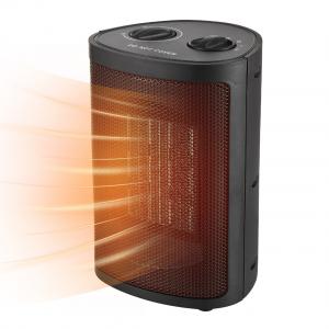 Portable Space Heater with 2 Gear Heating and Fan Modes Wind Speed Adjustable Thermostat Automatic Power Off When Tipping Over 1500W Small Electric Space Heater for Bedroom Office Under Desk Quiet Operation