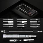 JAKYMY JM-8166 61 in 1 S2 Screwdriver Kits Repair Adjustable Aluminum Alloy Hand Tools Kit for Mobil