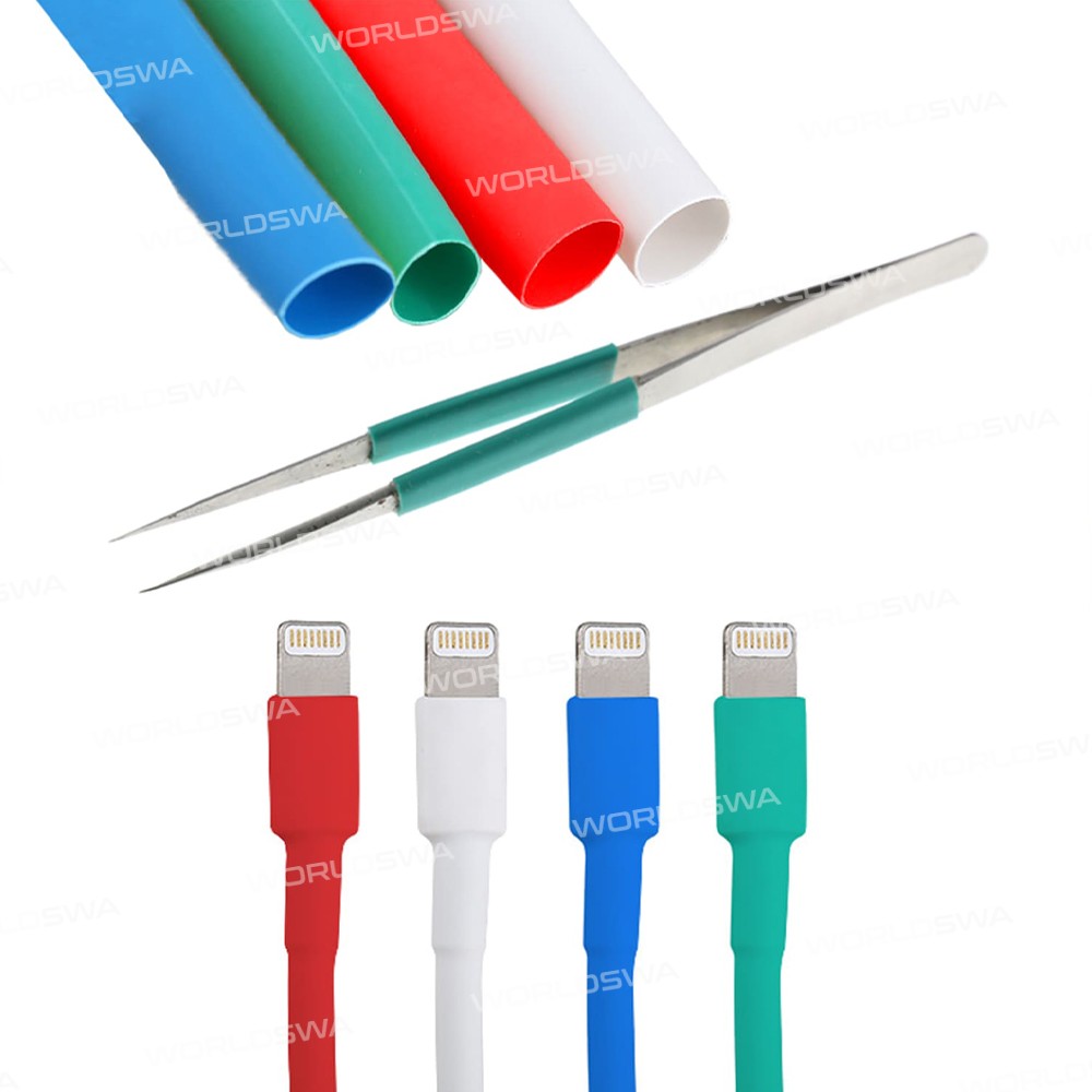 2UUL Multiple Specifications Polyolefin Pre-cut Heat Shrink Tubing - 200Pcs