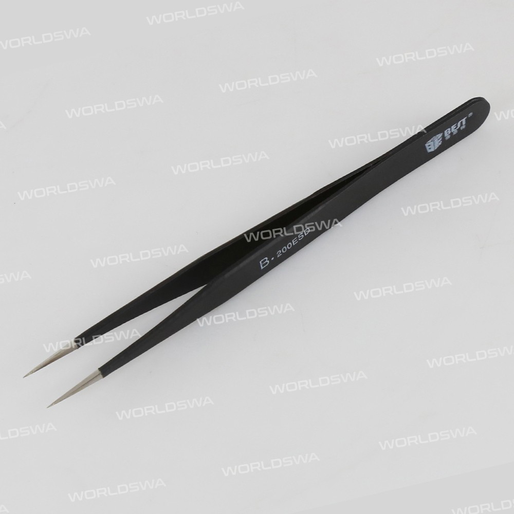 BST-200ESD Anti-static Precision Soldering Straight Tip Tweezers