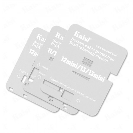 Kaisi iPhone 11 to 13 Pro Max LCD Screen Cable Protection Planting Tin Steel Stencil