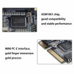 2-Ports Mini PCI-E PCI to SATA 3.0 Adapter Converter for Windows / Mac OS / Linux