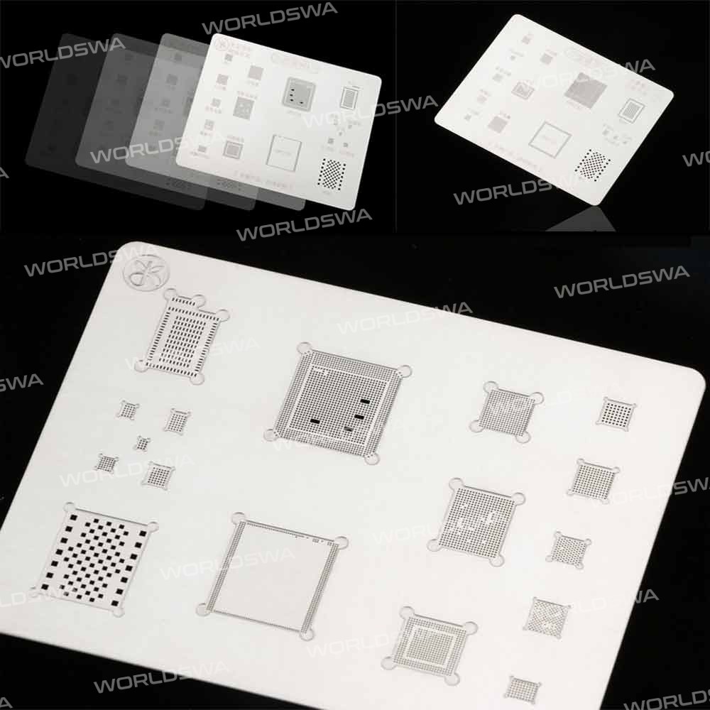 MiJing 3D A10 BGA Reballing Stencil Plant Tin Steel Net for iPhone 7 7 Plus