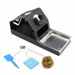 T12 Soldering Iron Station Stand Bracket with Insulation Pad Brass Wire Ball Tip Cleaner Sponge