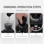 hibrew g3a-coffee-grinder-40mm-conical-burr-air-blower-31-gear-scale-memory-antistatic-manual-auto-v