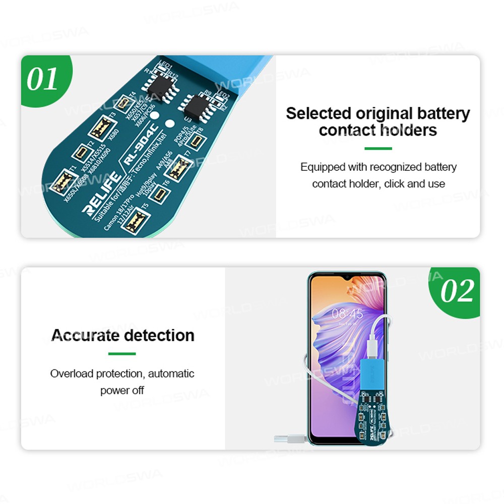relife rl-904c-transsion-series-battery-charging-simple-activation-board-10