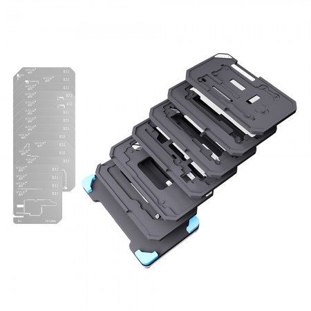 Wylie K31 0.12mm iPhone X to 16Pro Max Motherboard Middle Layer Planting Tin Platform Set