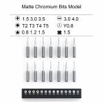 Jakemy JM-Y06 Dual Dynamic Precision Electric Screwdriver Kit Set with 14 S2 Matte Bits