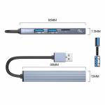 Orico AH-A13/AH-A12F Aluminum Alloy 4-Port USB 3.0 HUB OTG Adapter for Laptop/Desktop Computer