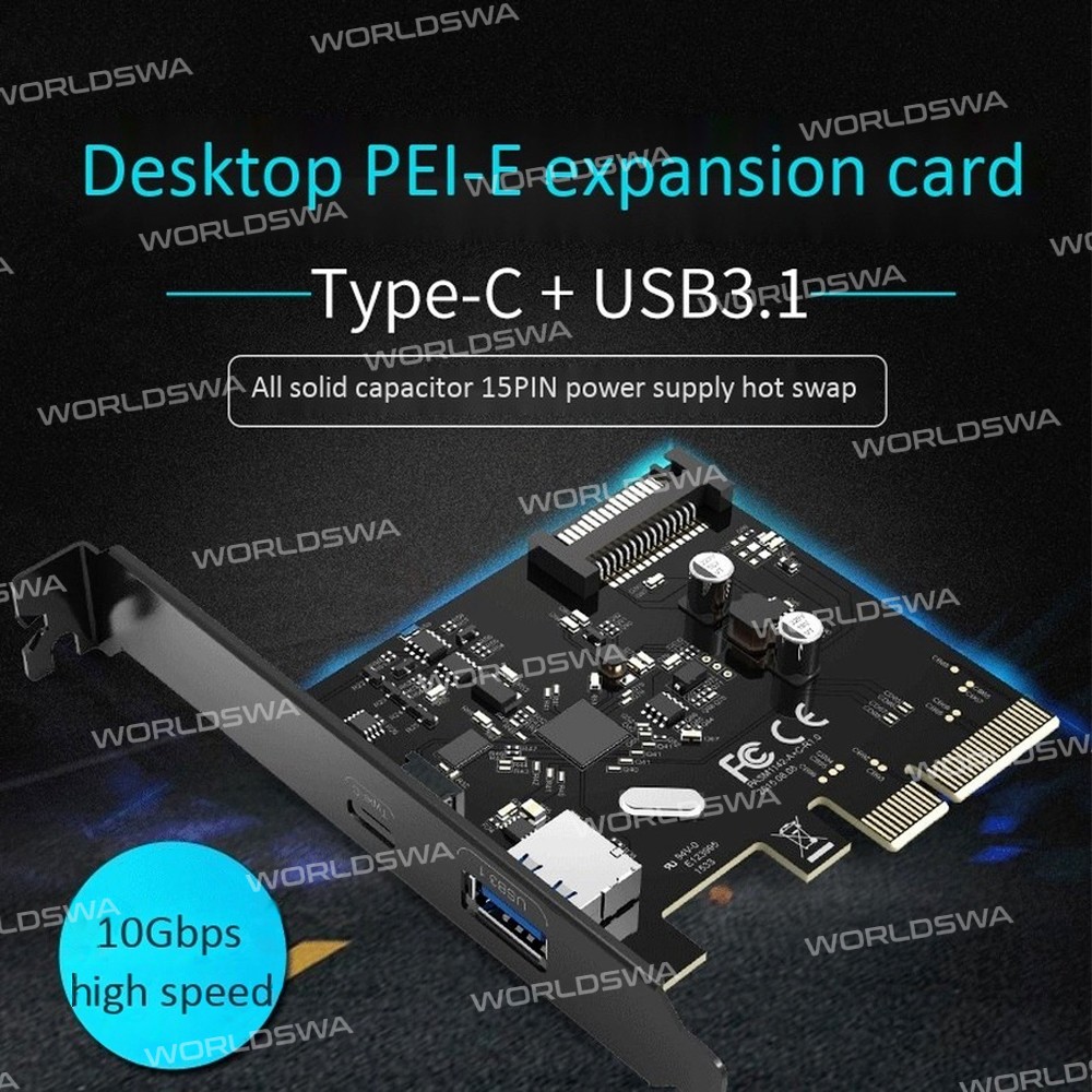 Orico PA31-AC Desktop Computer Motherboard PCI-E Expansion Card with USB3.1 / Type-C Interface