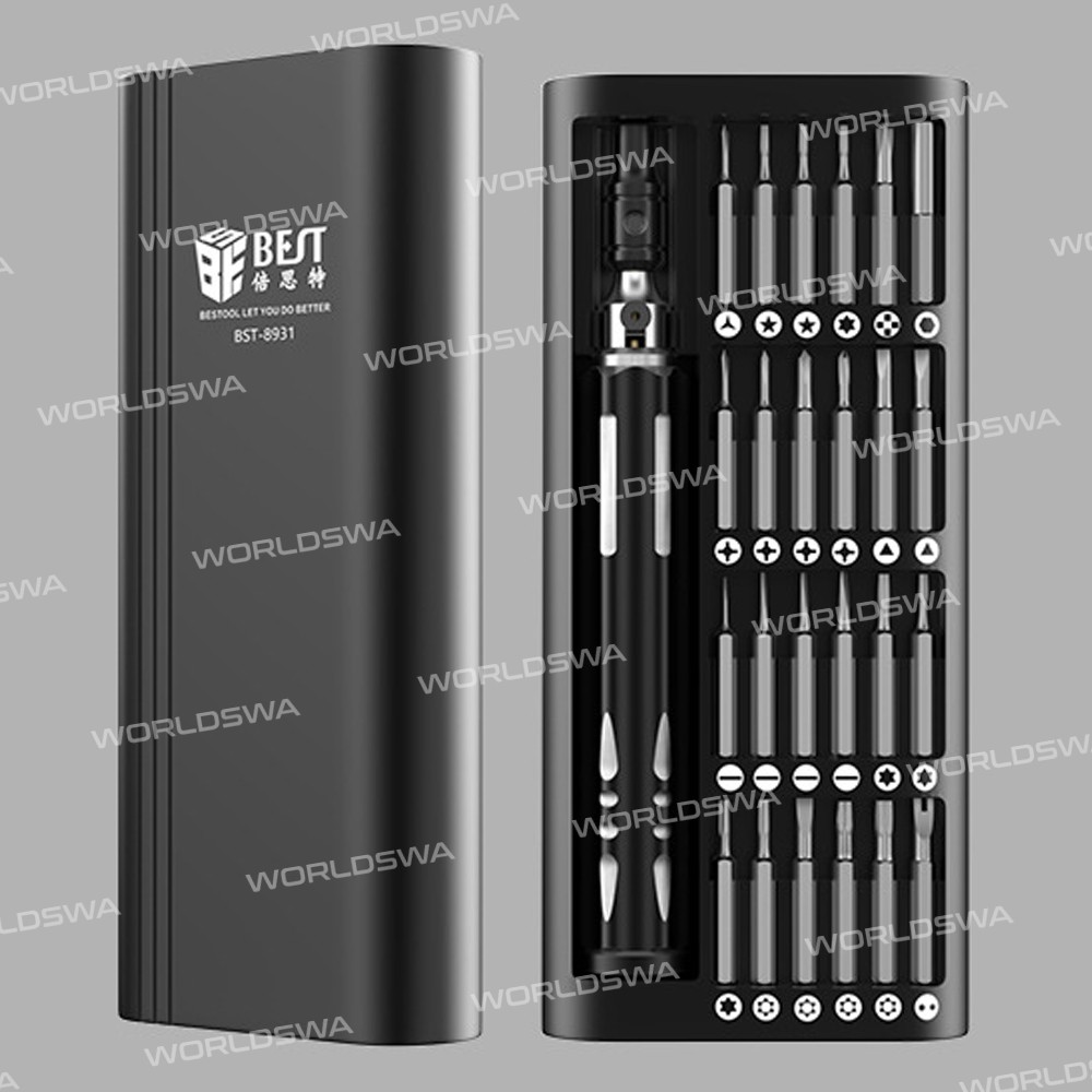 BST-8931 25-in-1 Precision Magnetic S2 Screwdriver Set for Phone/Watch/PC/Eyeglasses Repair