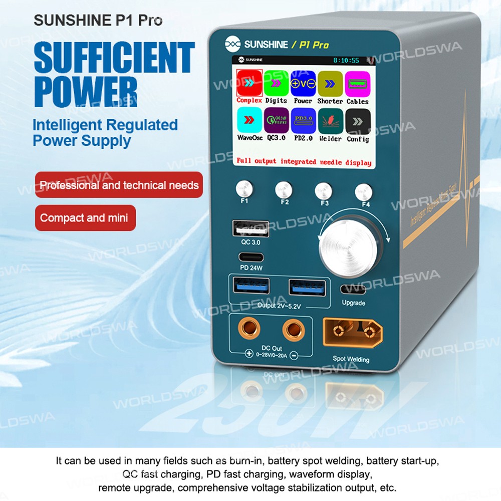 sunshine p1-pro-intelligent-regulated-power-supply-with-waveform-display-short-circuit-repair-7