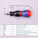 Workpro 38-in-1 Multipurpose Double Drive Stubby Ratchet Screwdriver Set with CR-V Bits