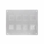 MiJing Multi-Function BGA Reballing Stencil Plant Tin Steel Net for CPU A11 A10 A9 A8