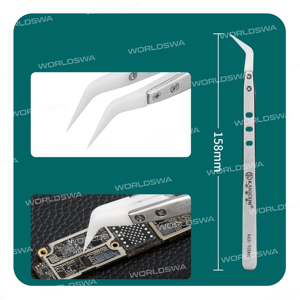 kgx tc002-insulation-nonmagnetic-ceramic-head-stainless-steel-tweezers-for-mobile-phone-repair-14