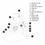 Kailiwei S180 48MP Built-in Camera 7-180X Continuous Zoom Digital Industrial Microscope