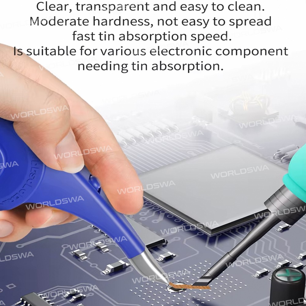 mechanic sr20-2-meter-anti-hot-desoldering-wick-with-thumb-wheel-dispenser-stainless-steel-mouth-4