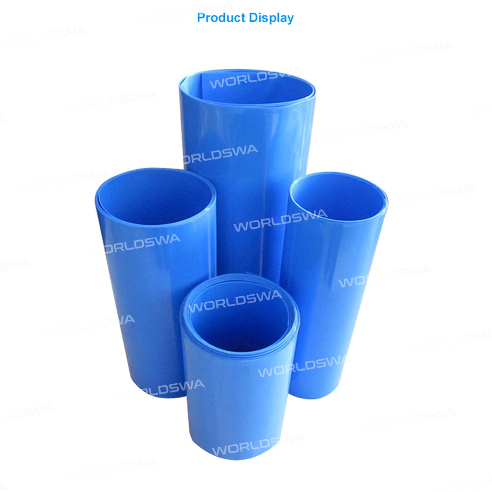 2Meter Blue PVC Insulation Heat Shrink Tube for 18650 Battery Insulation Protection