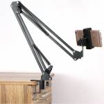 telescopic folding-desktop-cantilever-cell-phone-live-streaming-stand-with-10-inch-led-fill-light-10