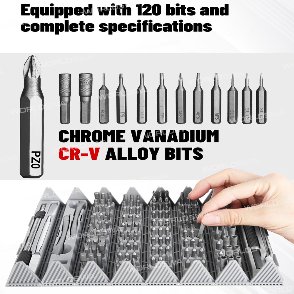 Kaisi K-8128 128-in-1 Precision S2 Alloy Steel Precision Screwdriver Set