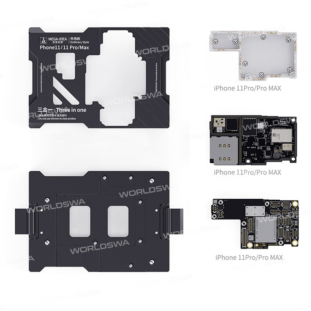 Mega-idea 3in1 Motherboard Layering Test Stand Fixture Holder for iPhone 11 / 11 Pro / 11 Pro Max