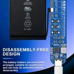 jtx p15-disassembly-free-battery-charging-activation-board-with-pd-charging-for-iphone-6-to-15pro-ma