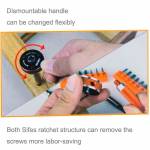 JAKEMY JM-6119 19 in 1 Multipurpose Precision Screwdriver Ratchet Repair Tools Sets for Cellphone El