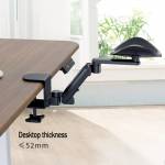 Punch-free Computer Mouse Pad Wrist Rotating ARM Stander Rotatable Bracket